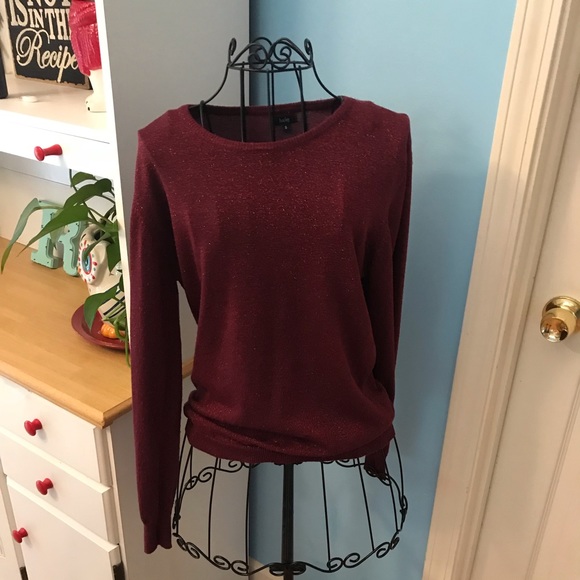 Sparkling Burgundy Wine Sweater - Picture 1 of 8